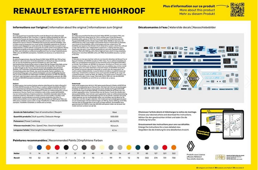 Heller 80740 Renault Estafette High Roof