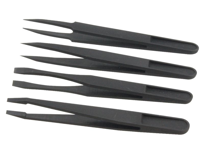 11284 Pinzetten Set Sortiment - 4 teilig - Ku