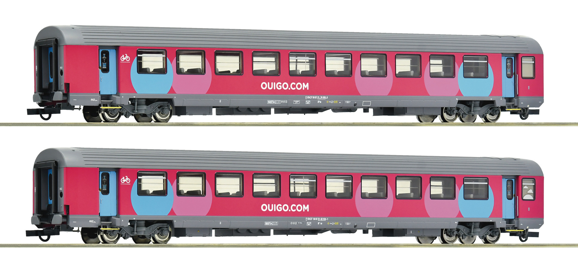 Roco 6200024 SNCF Ouigo Corailwagen-Set 2-tlg. Ep.6