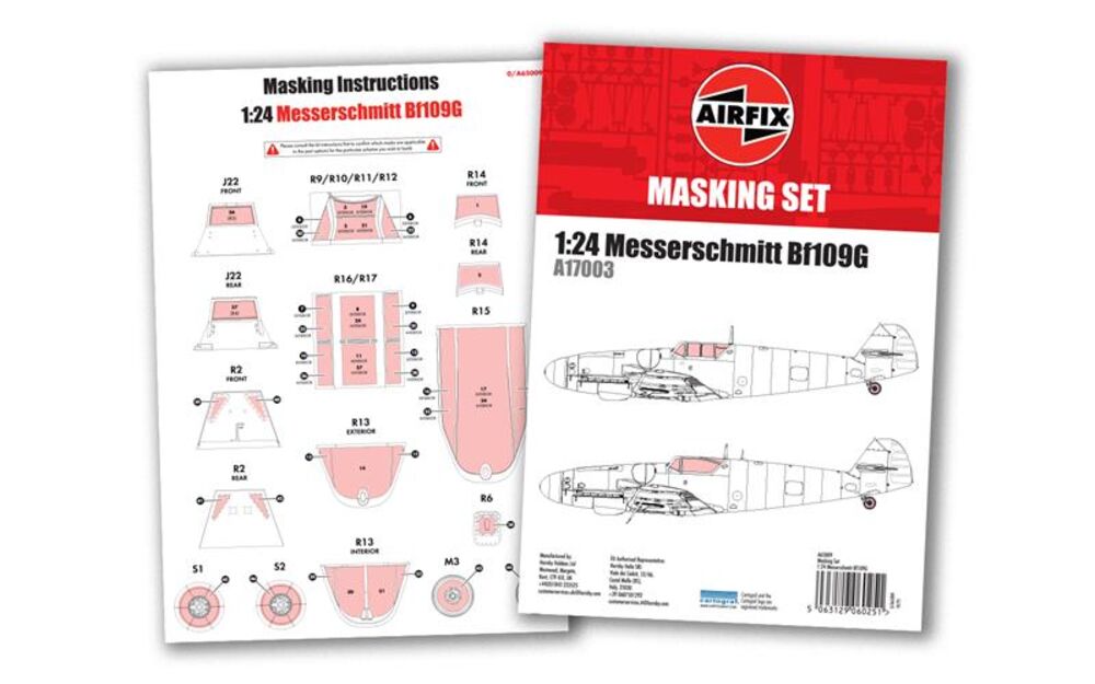 65009 Masking Set -Messerschmitt Bf109G-5/G-6