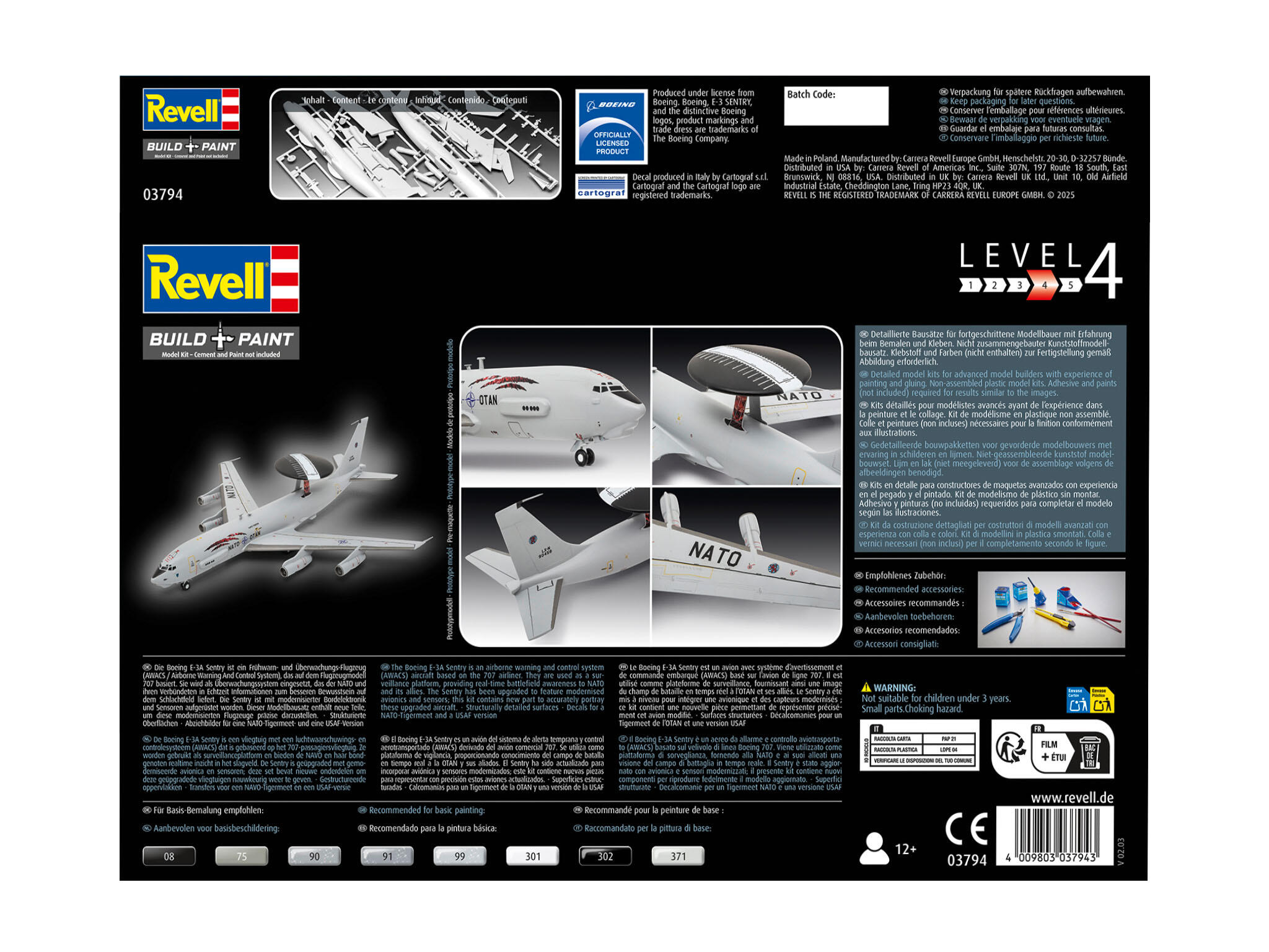 Revell 03794 Boeing E-3A Senty