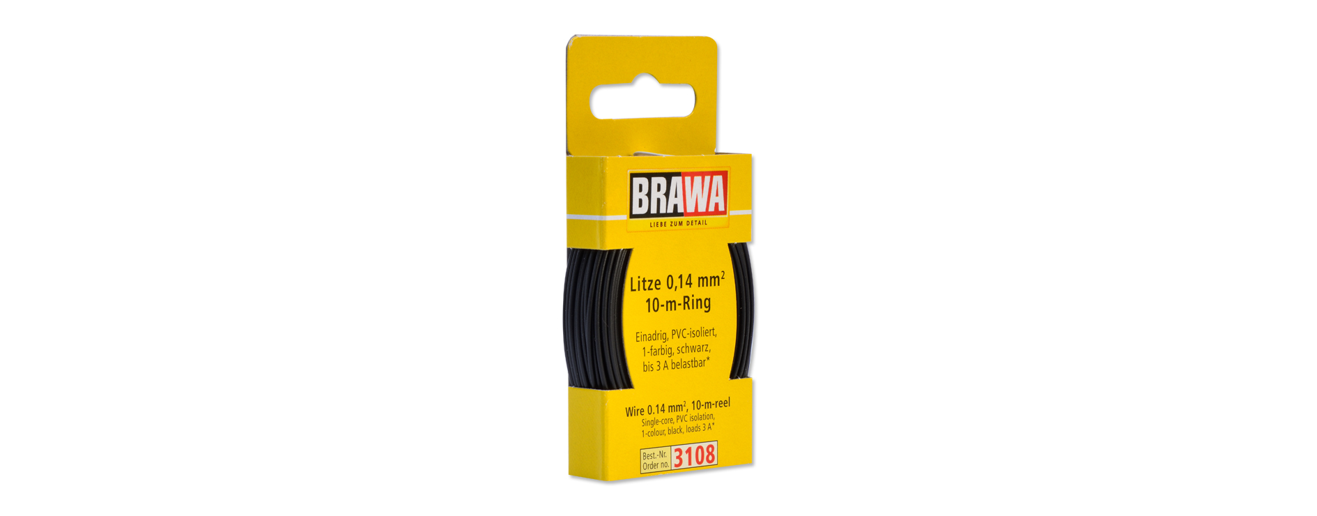 3108 Litze einadrig, schwarz 0,14 mm² 10 m