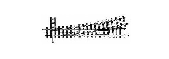 4209000 Weiche links 12° Handbetrieb