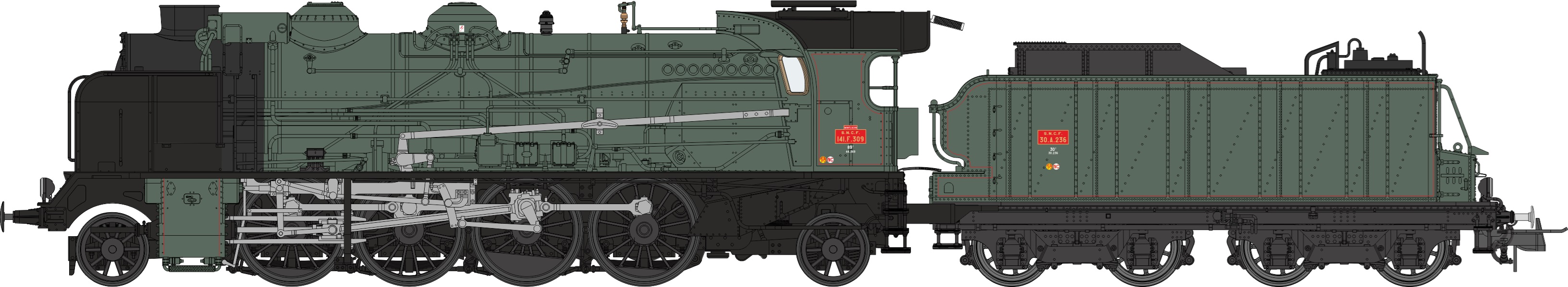 MB-054 SNCF Dampflok Serie 141 Ep.3