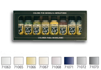 71176 Set: Metallic-Farben, 8 x 17 ml