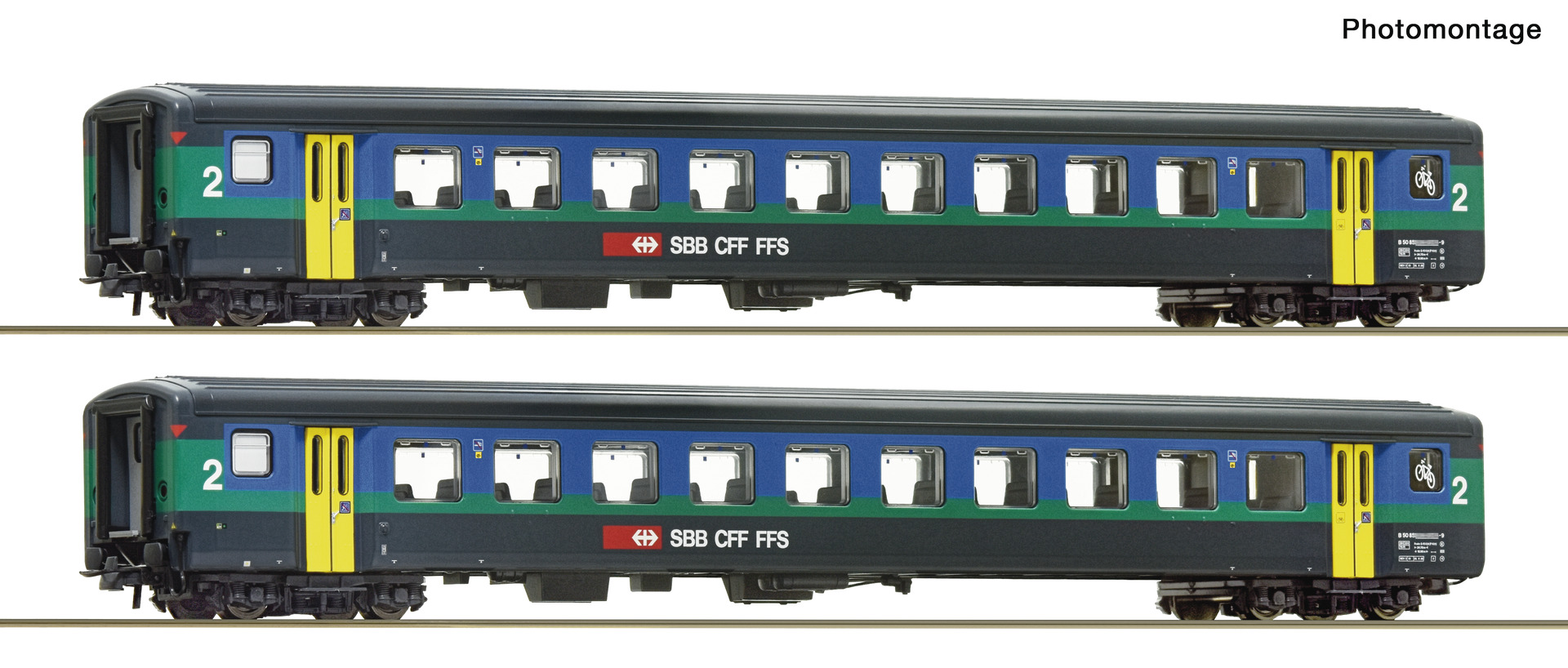 6200280 SBB Personenwagen-Set 2-tlg EW II Ep.5/6