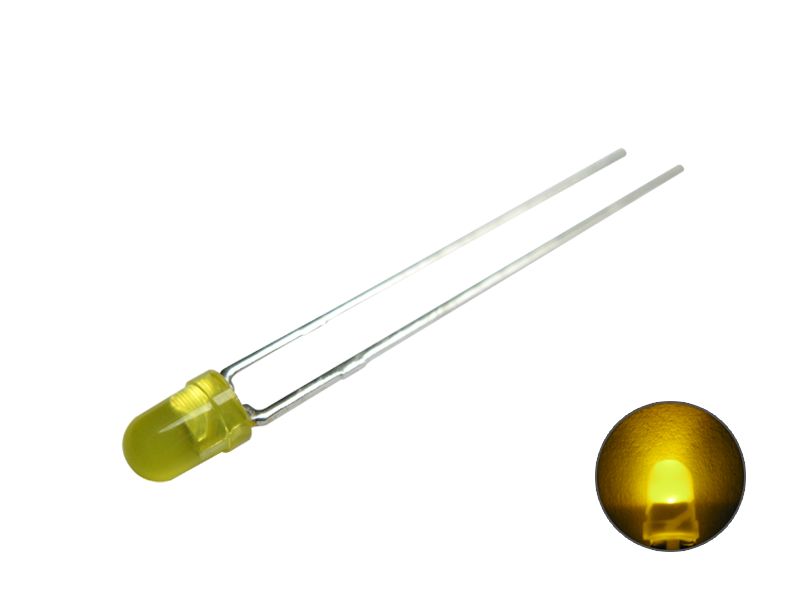 50462 LED 3mm gelb diffus Low-Current