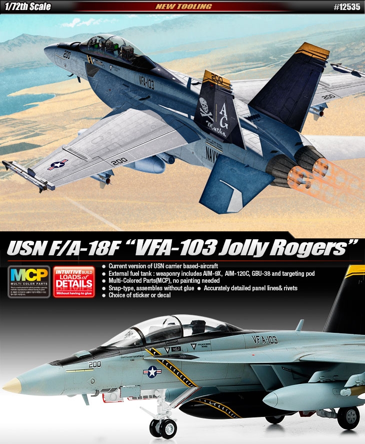 12535 F/A-18F USN 'VF-103 Jolly Rogers'  MCP