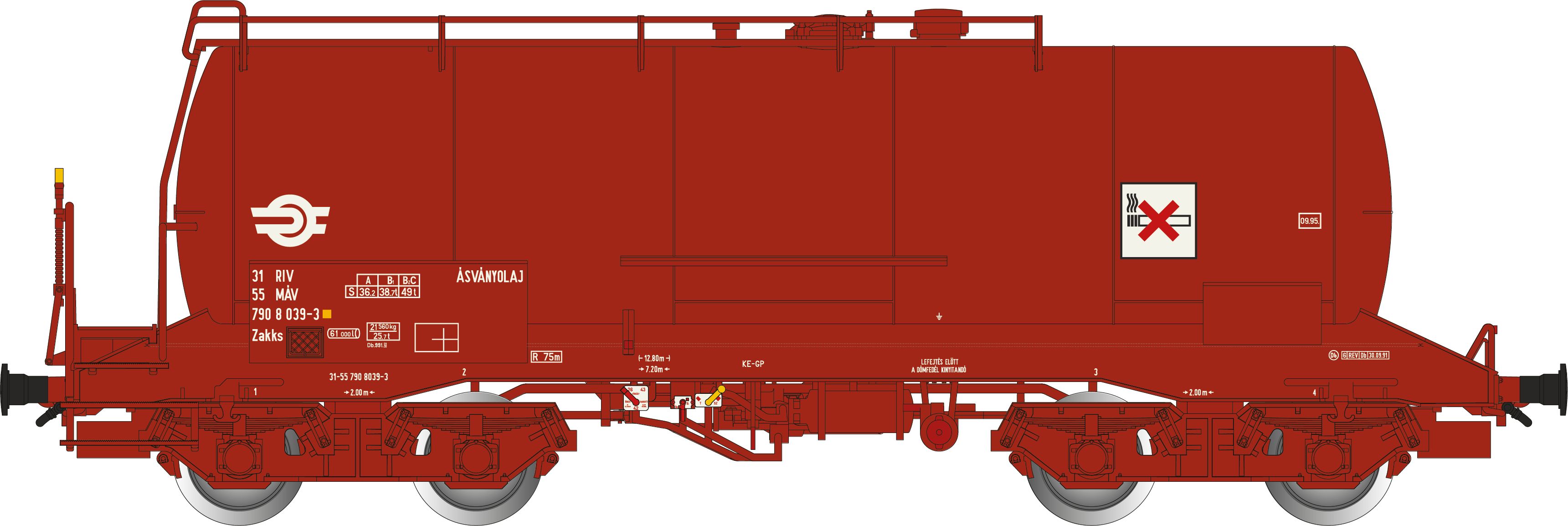 Albert Modell 790010 MAV Kesselwagen Zakks Ep.5