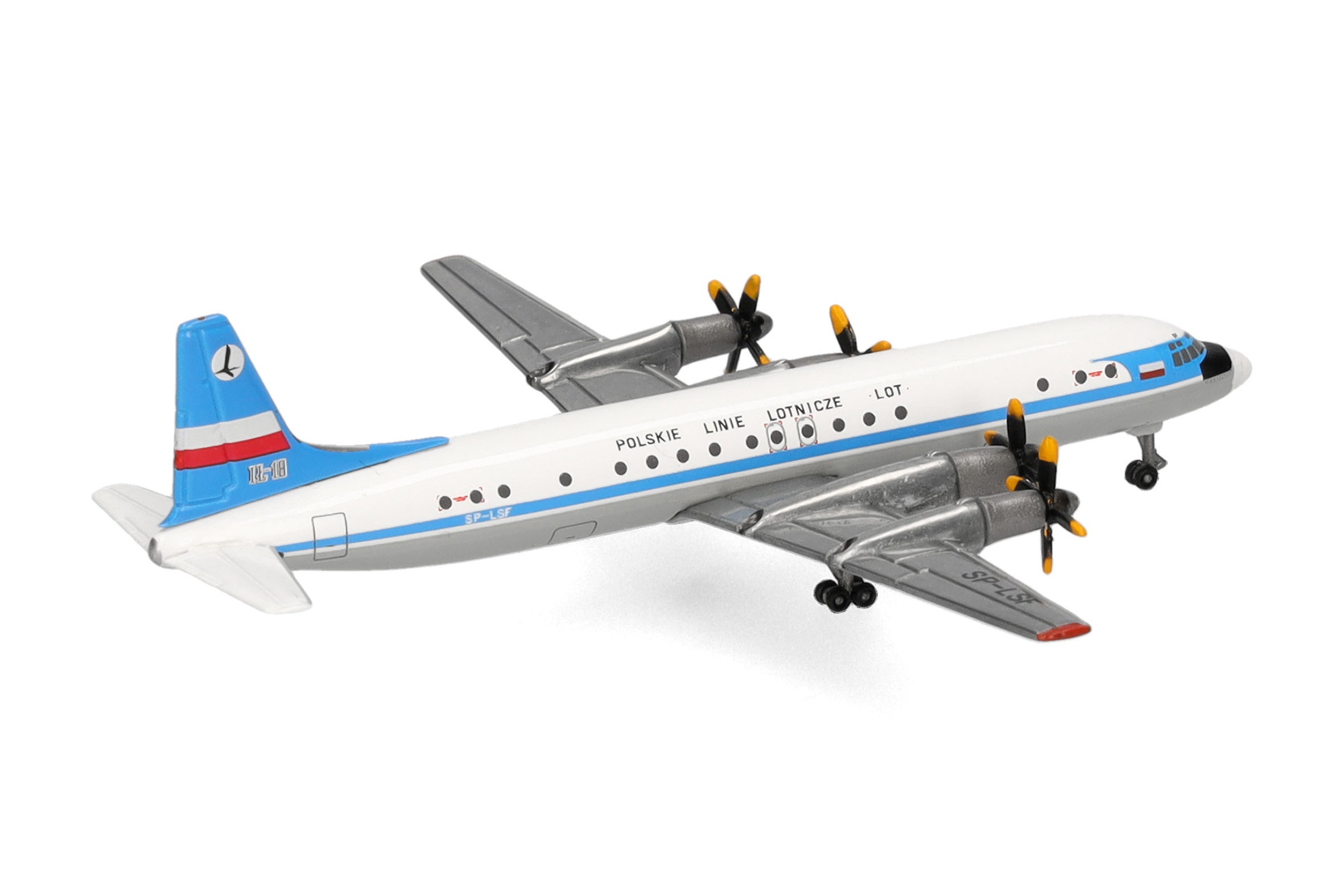 Herpa 538787 Ilyushin IL-18 LOT Polish Airlines