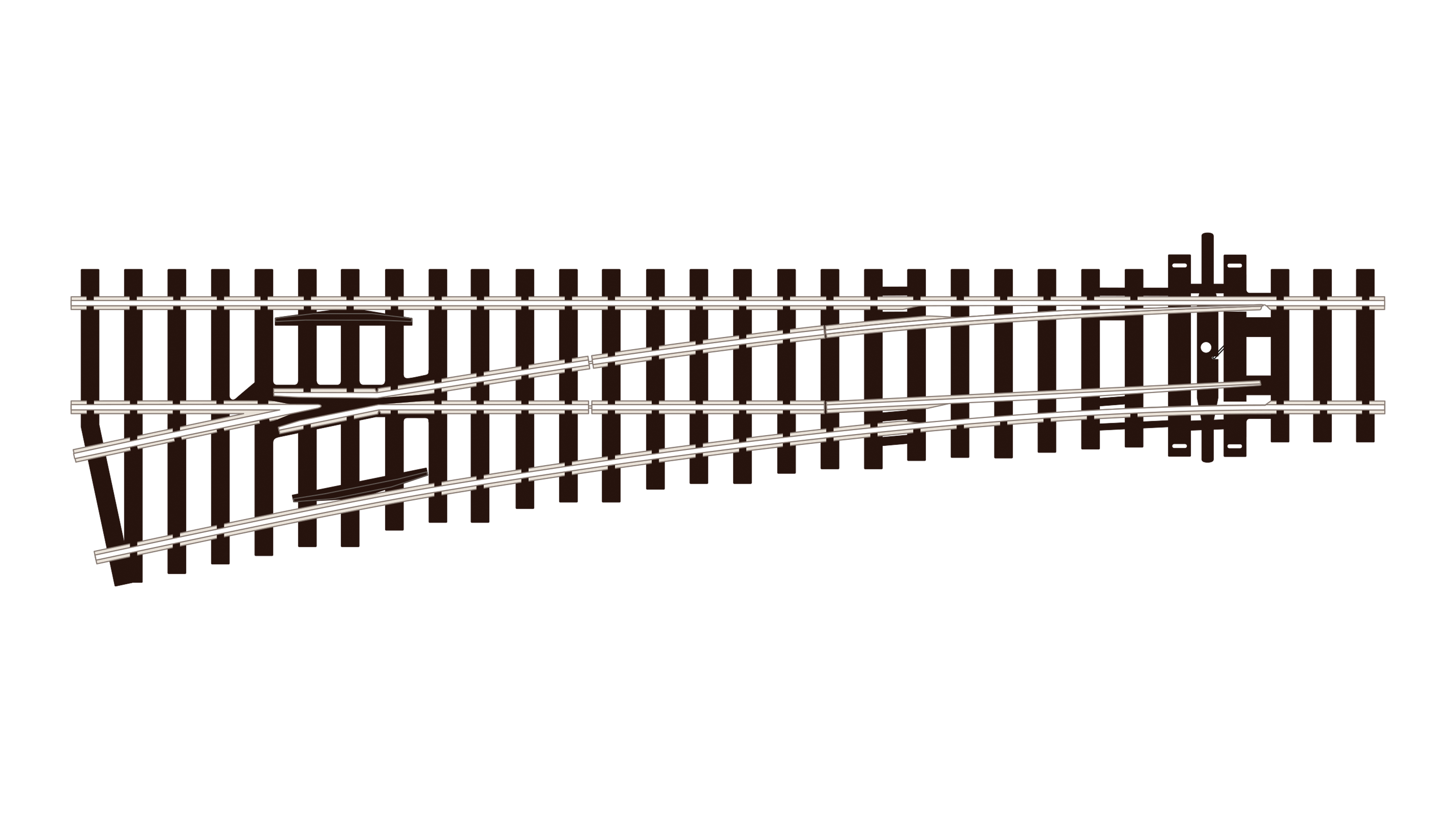 SL96 Weiche links  mittl.Radius (1)