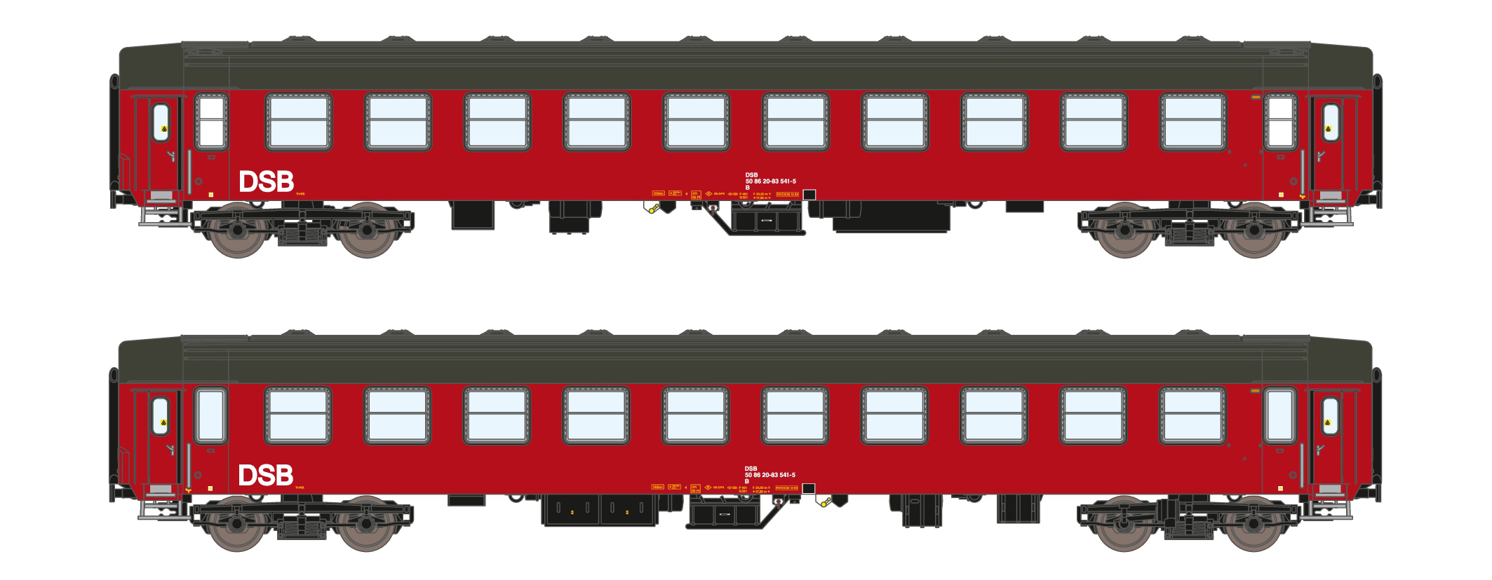 25002 DSB Personenwagen-Set 2-tlg Ep.4