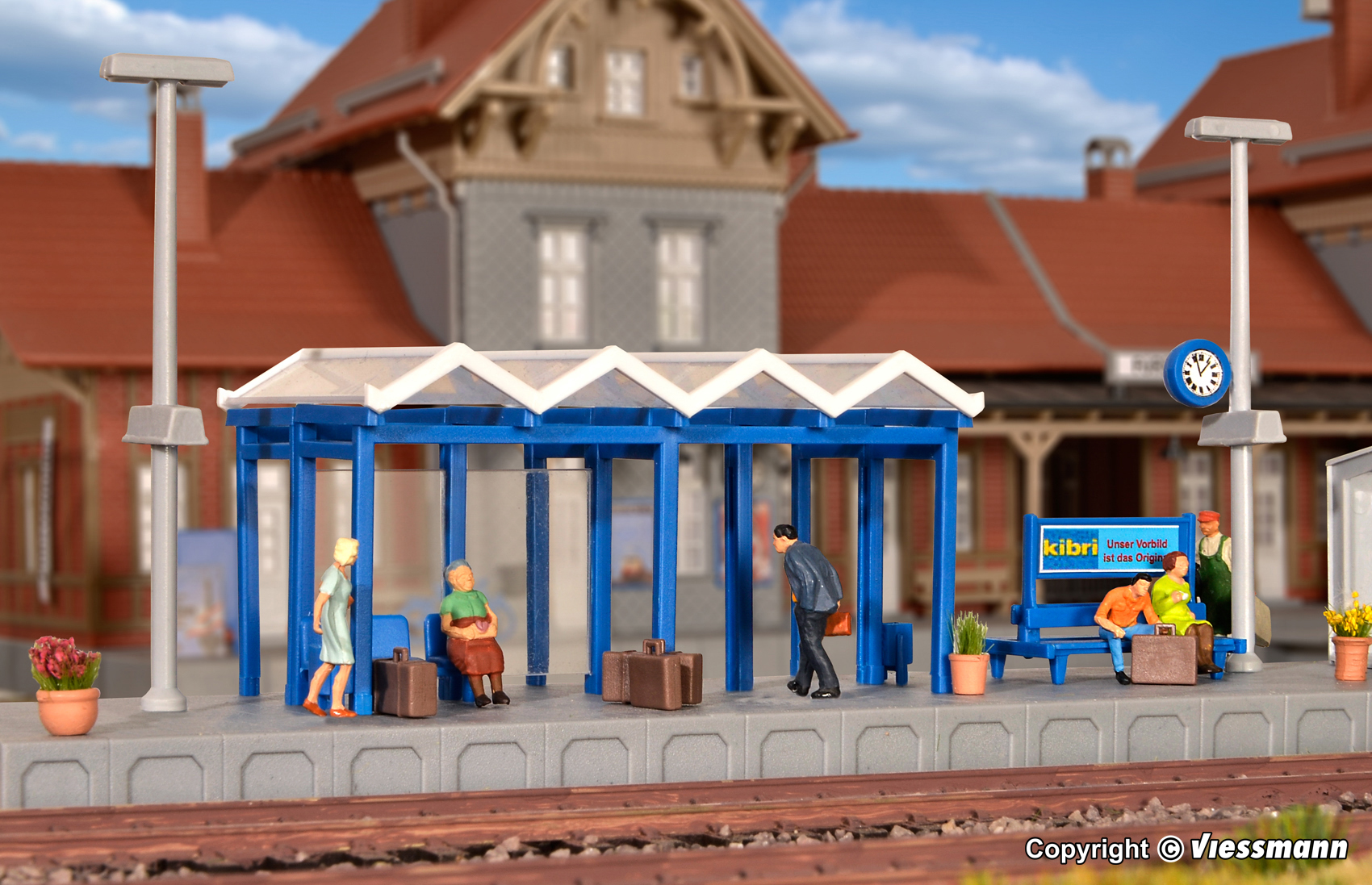 Kibri 38108 Deko-Set Rund um den Bahnhof