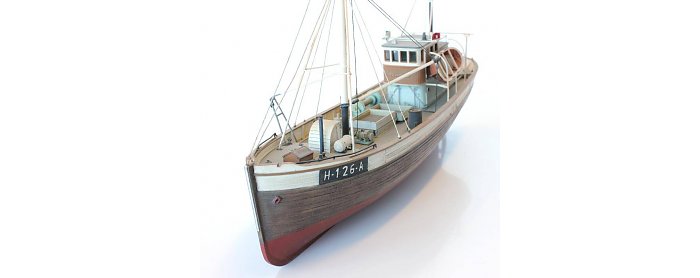 50.107 Norw. Fischerboot Framtid Wasserlinie