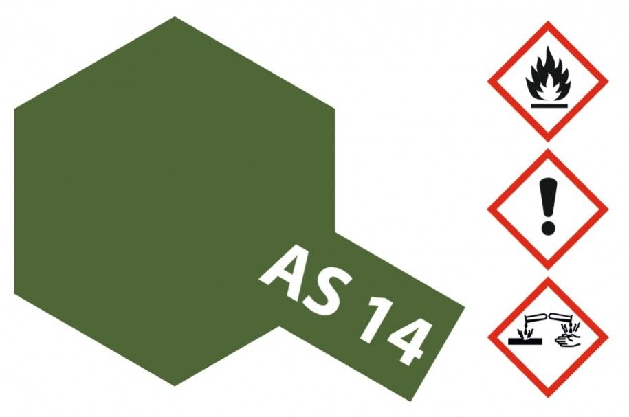 86514 AS14 - Spray Olivegrün matt (USAF)100ml