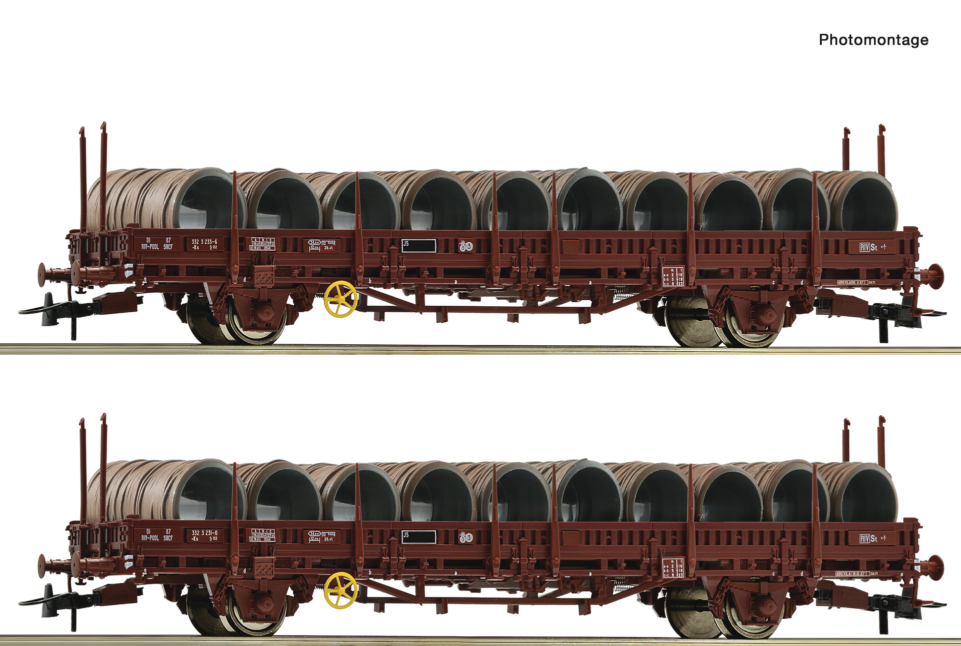 Roco 6600119 SNCF Rungenwagen Ks Set 2tlg. Ep.4