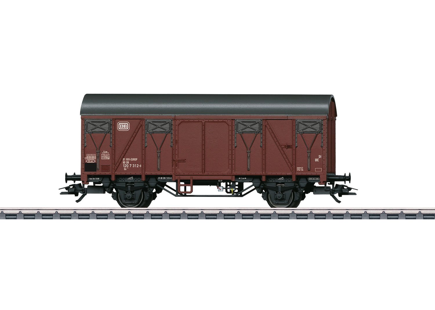 44500 DB gedeckter Güterwagen 2-achs Ep.4