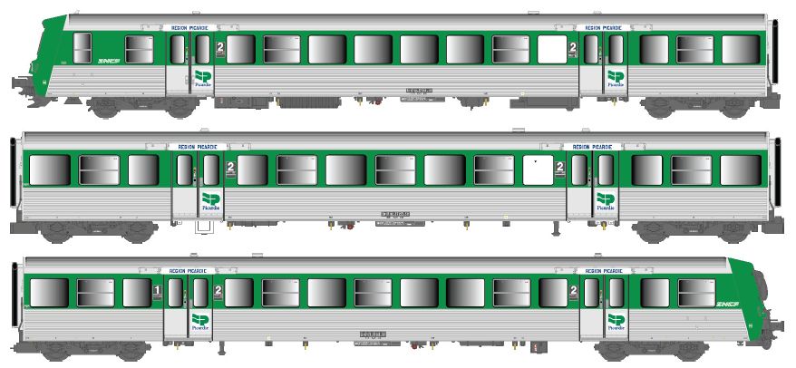 E41.39.17 SNCF Personenwagen-Set 3-tlg Ep.4b/5