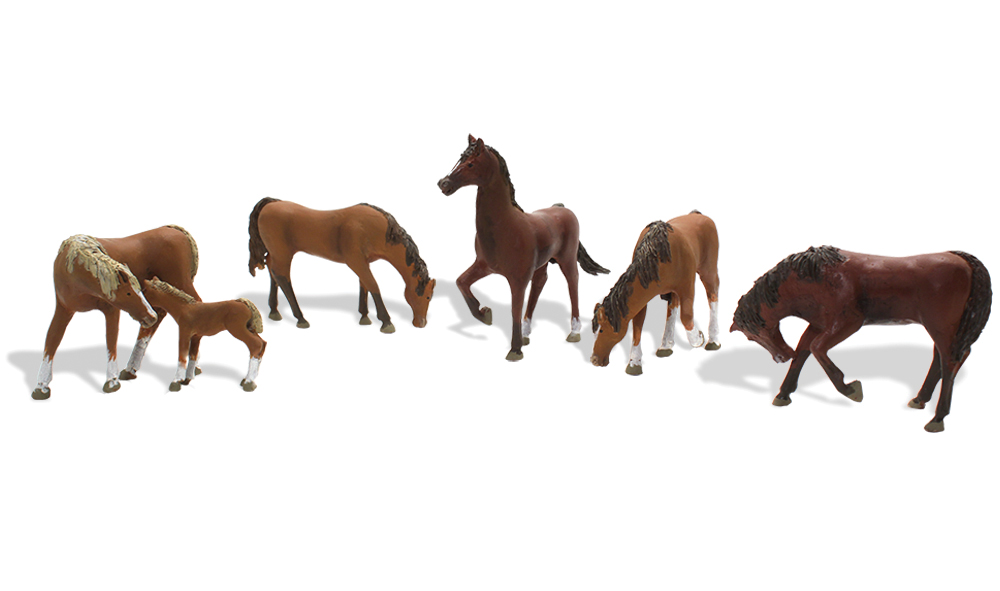 WA1842 HO Chestnut Horses