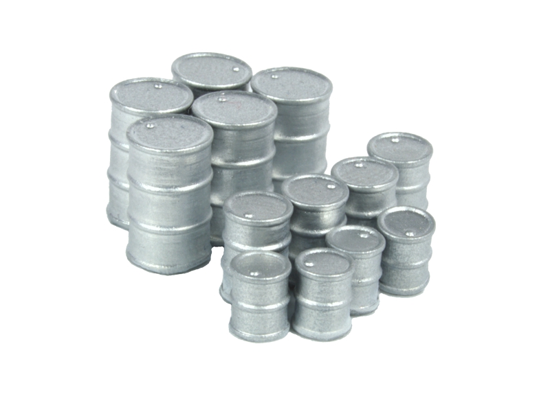 Mafen 22206 Metallfässer (13 St.) - Silber