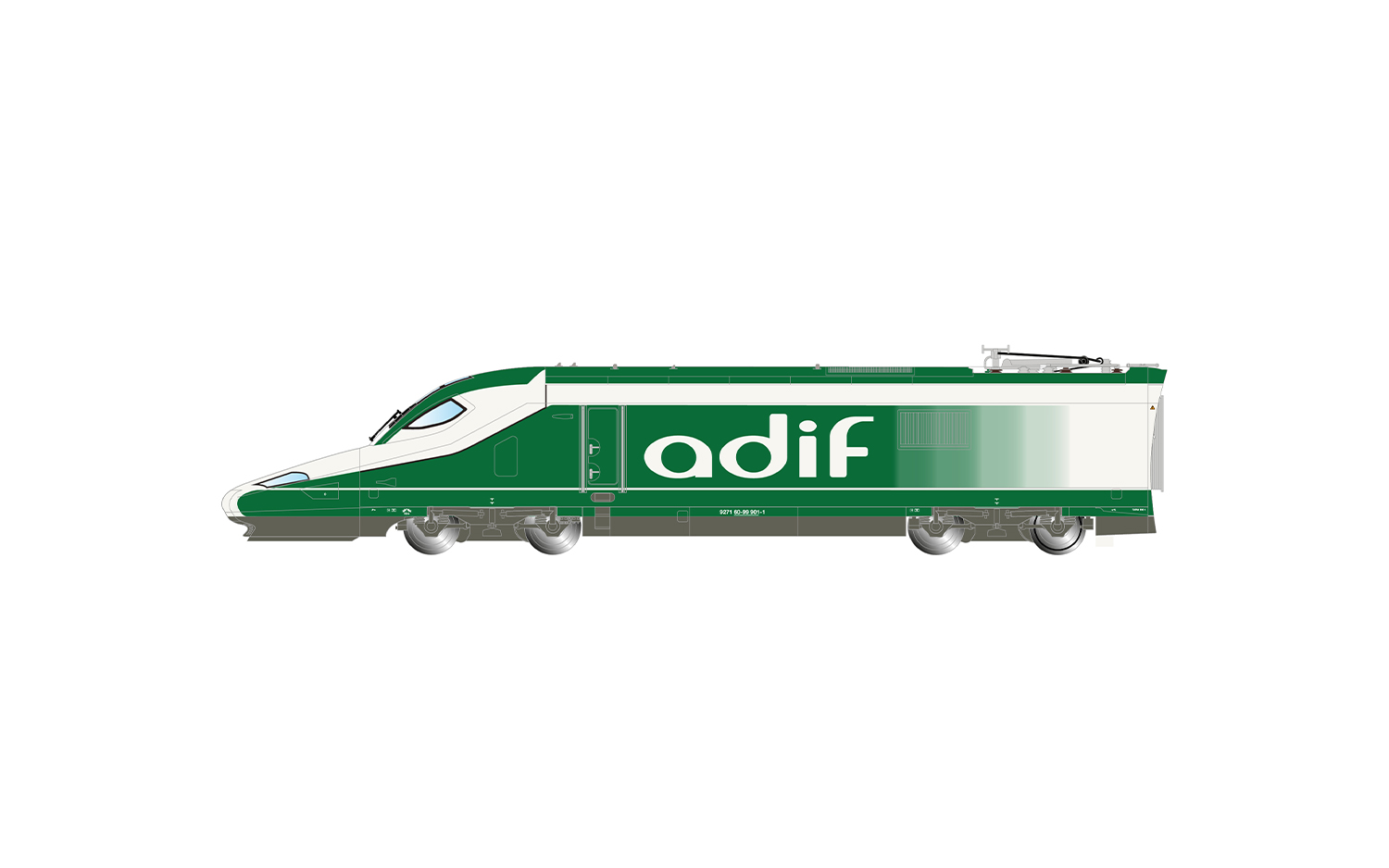 HE2030 ADIF, Messzug A330 Séneca“, weiß-grüne