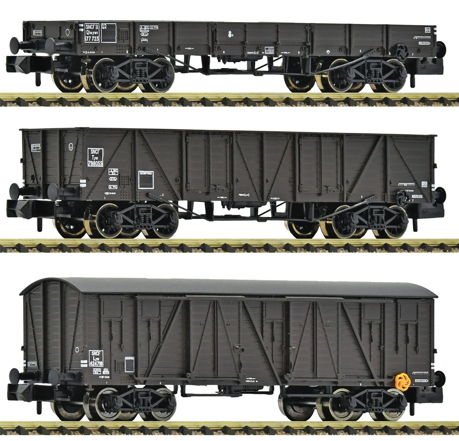 6660167 SNCF Güterwagen-Set 3tlg. Ep.3