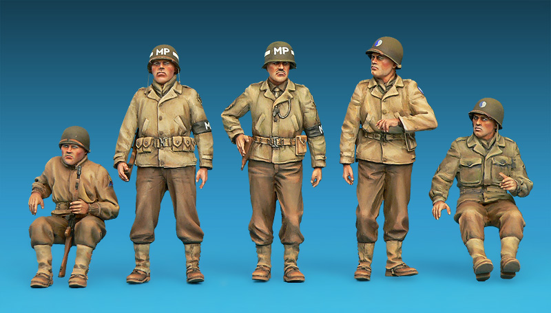MiniArt 35308 U.S. Jeep Crew & MPs