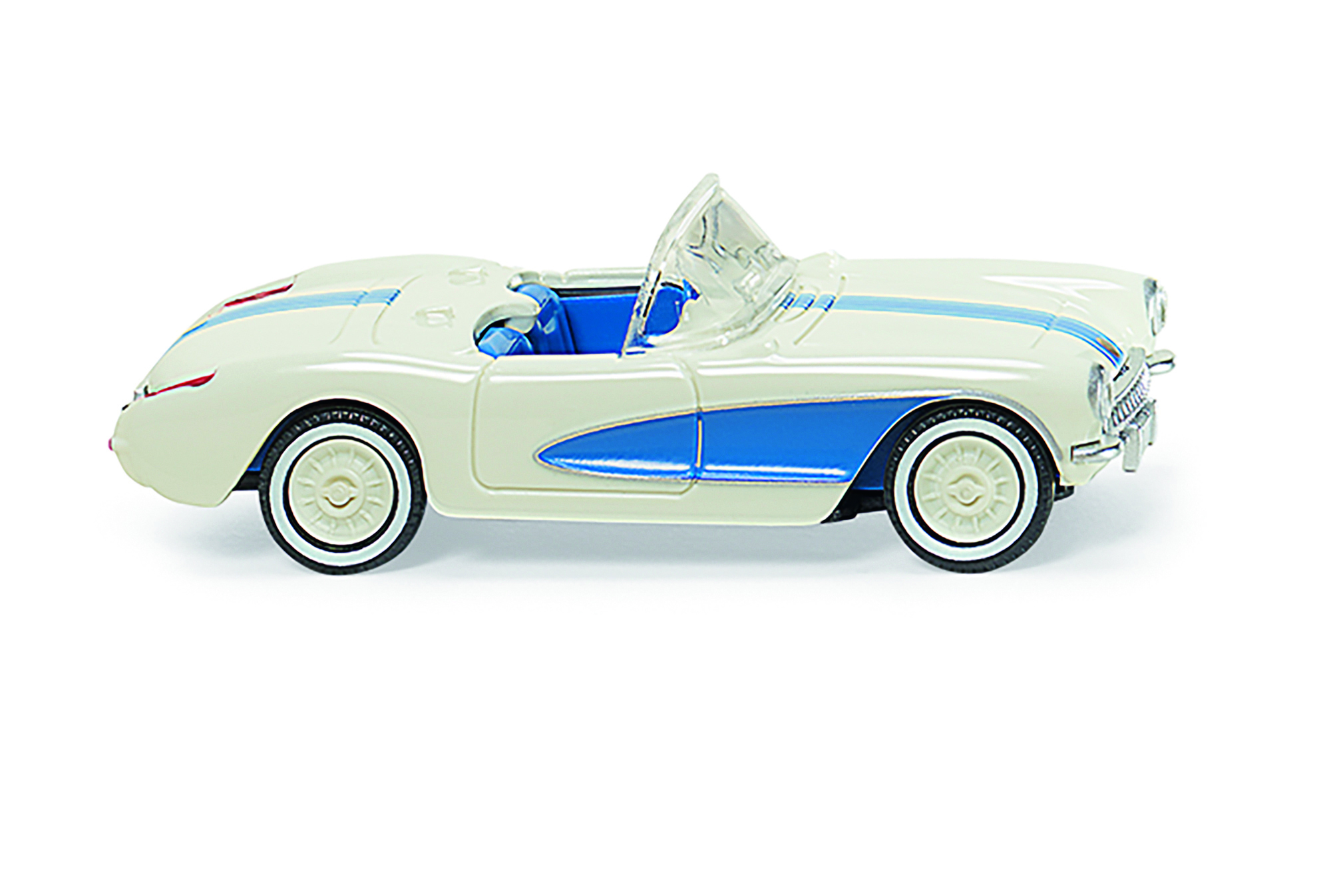 081905 Chevrolet Corvette perlweiß/himmelblau