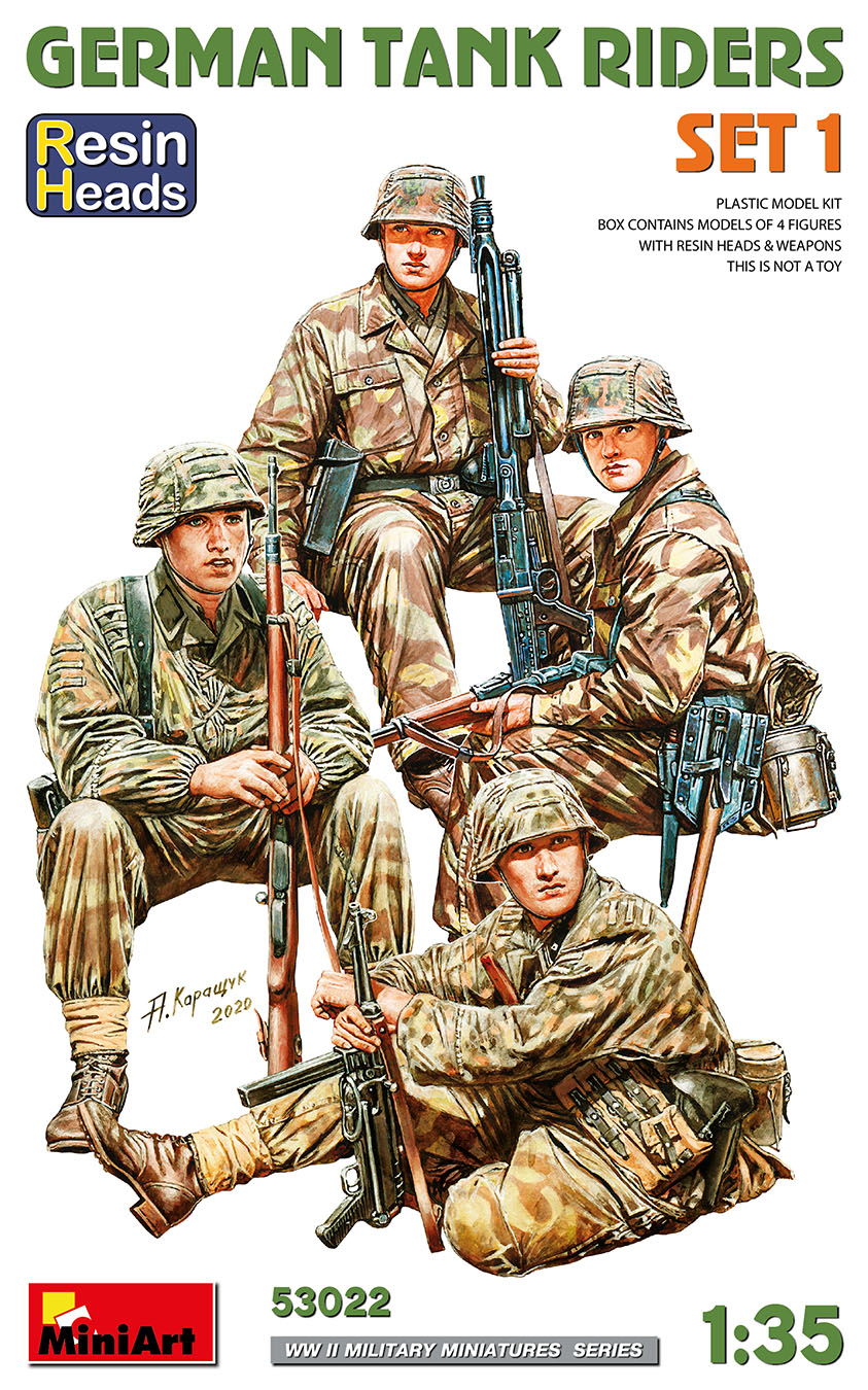 53022 Deutsche Infanterie - Resinköpfe Set1