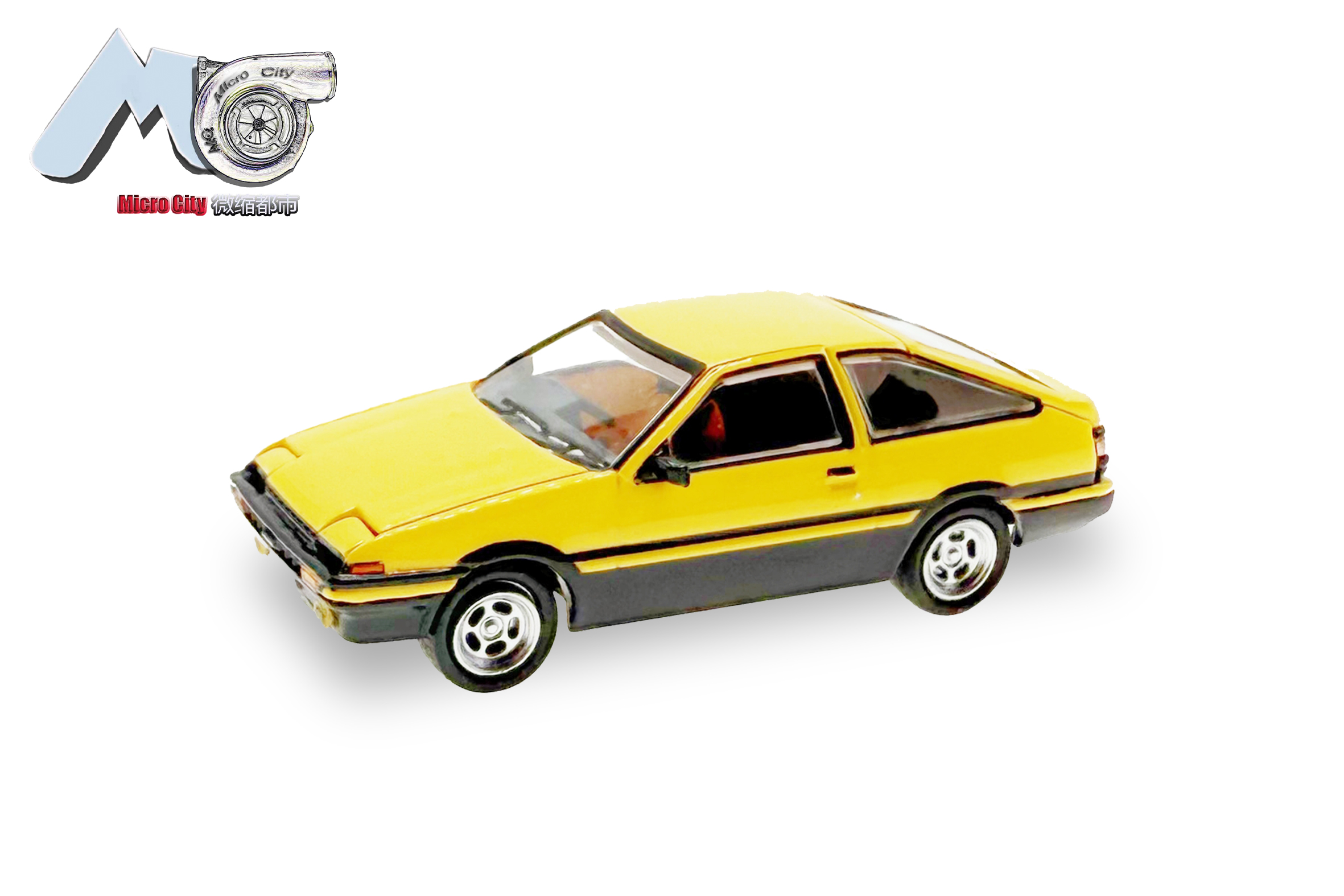 87MC000040 MicroCity: Toyota Corolla AE86 gelb