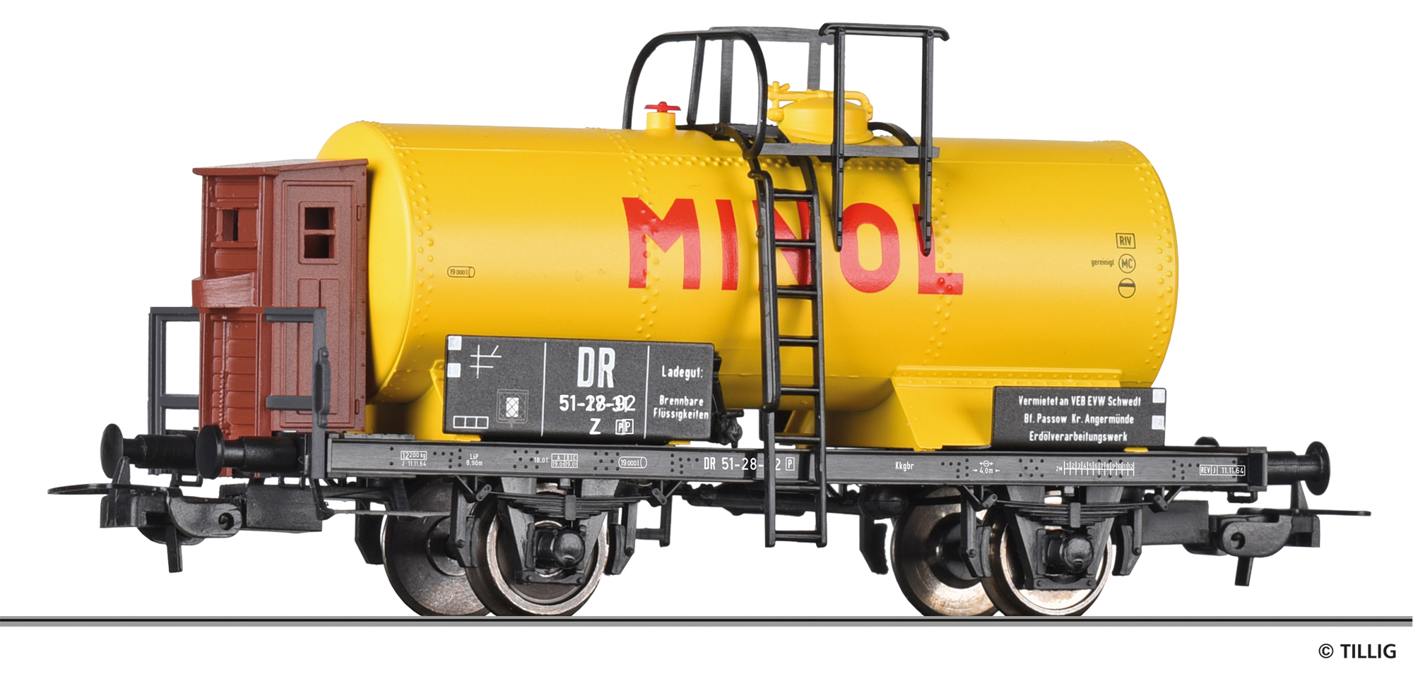 77076 Kesselwagen Minol der DR