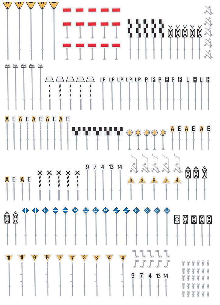 120298 Streckenschilder-Set
