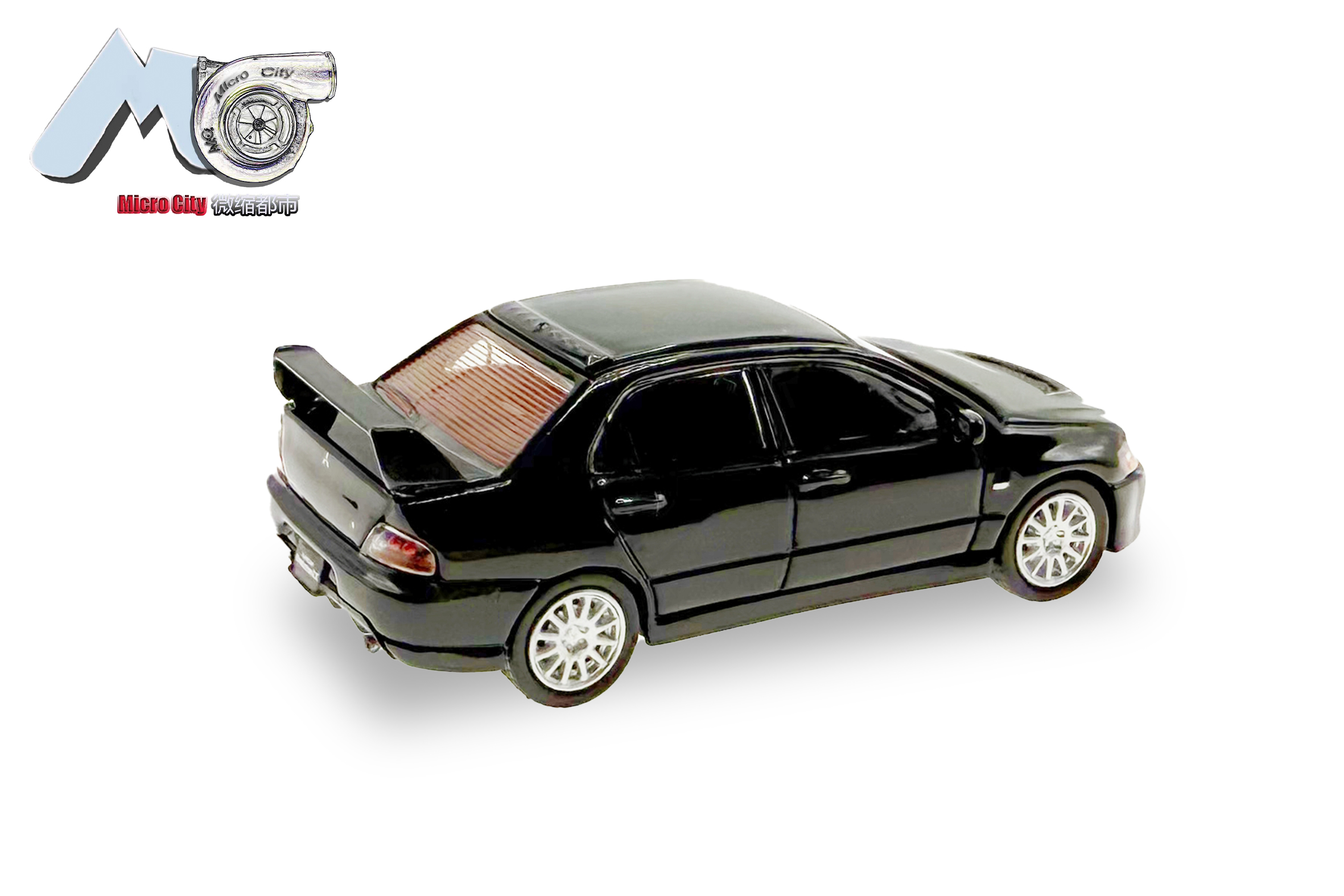 Herpa 87MC000038 MicroCity: Mitsubishi Lancer Evo 9 schwa