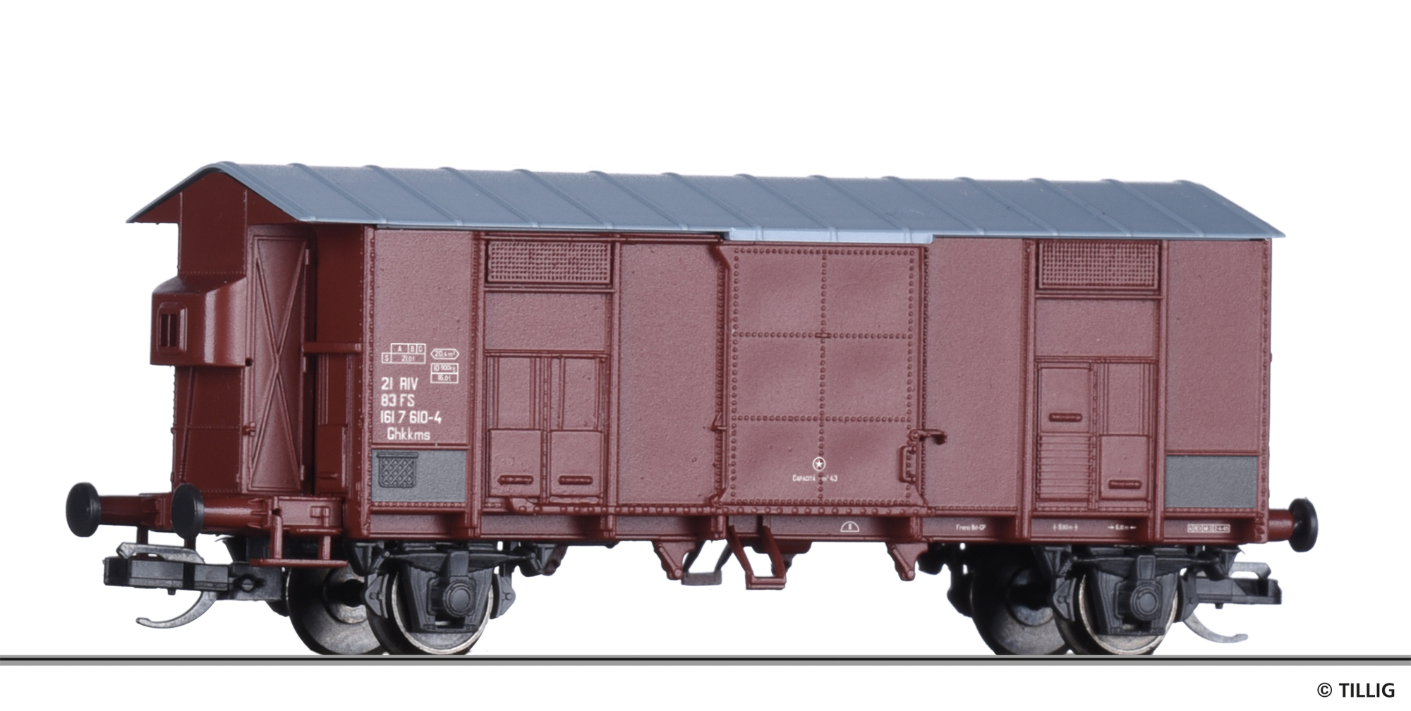 14888 FS ged. Spitzdach-Güterwagen Ghkkms Ep.4