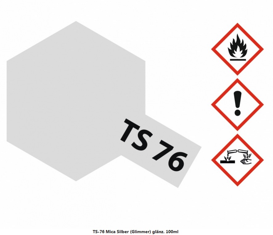 85076 TS76 - Spray Mica Silber Glimmer glänz.