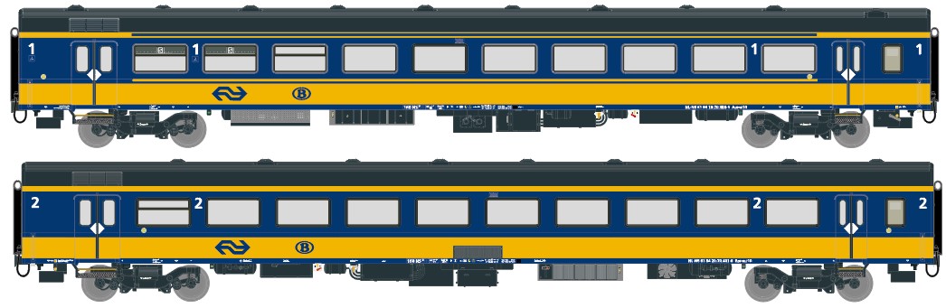 Exact-train 11020 NS Reisezugwagen-Set 2-tlg ICRm Ep.6