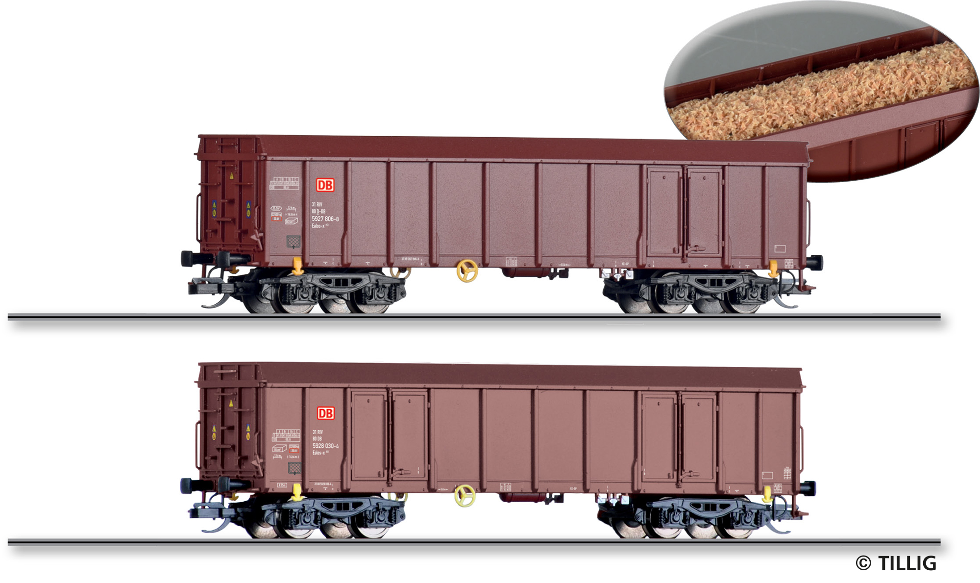 01107 DBAG Güterwagen-Set 2-tlg. Ealos-x Ep.6