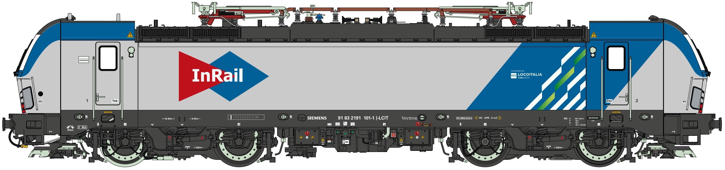 PI90003DS InRail E-Lok E191.101 Vectron Ep.6