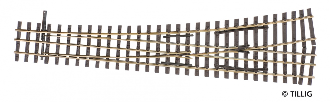 85196 Dreischie. Schmalspurw. li. 15°, L=228mm