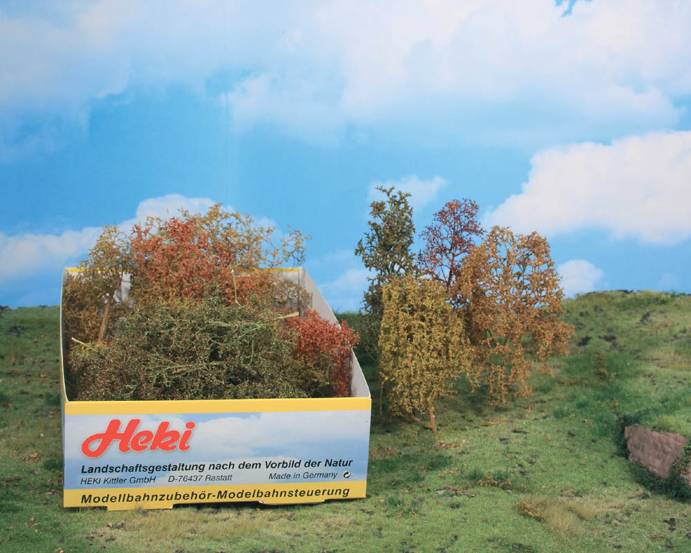 1673 Blätterbäume und Büsche herbstlich
