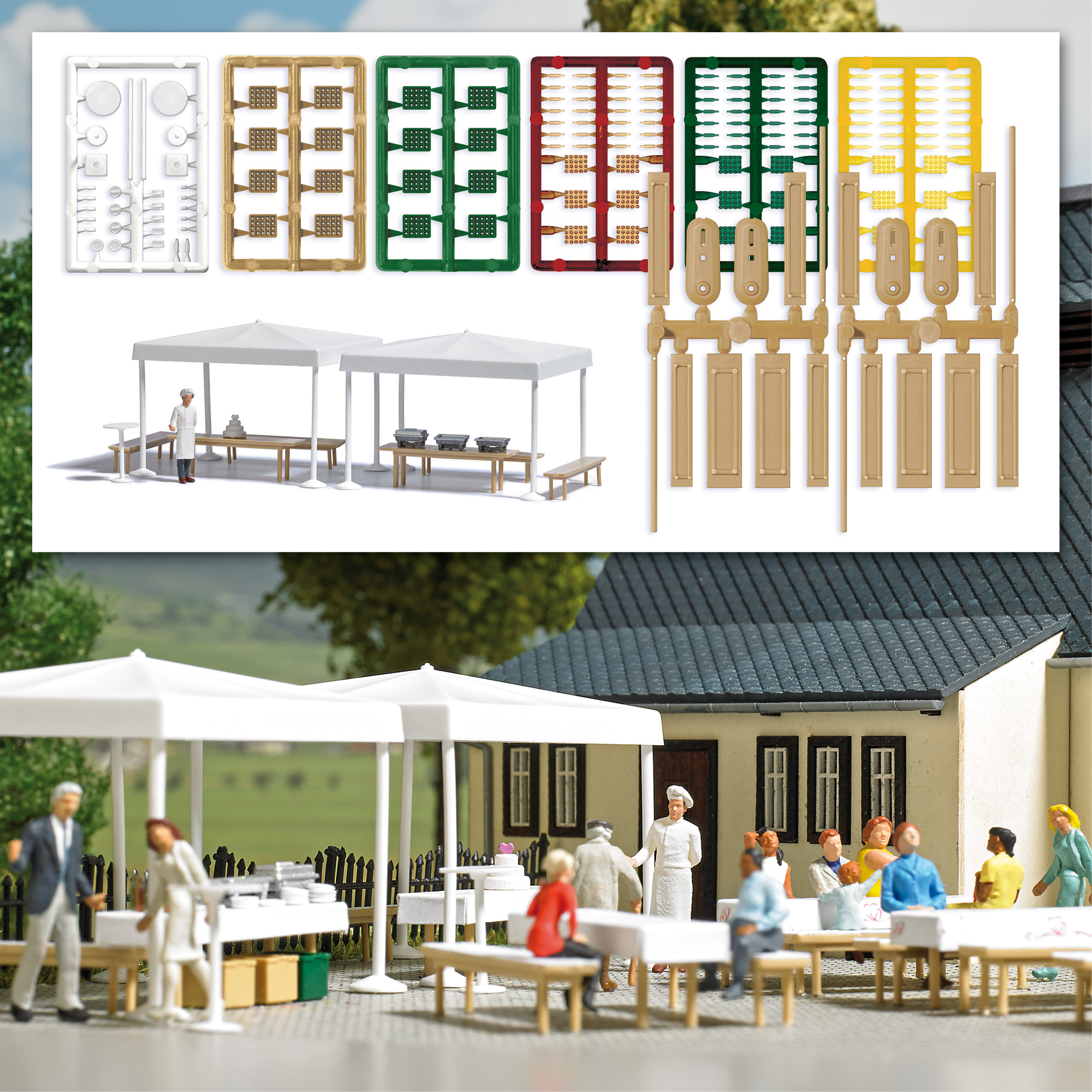 1830 Catering-Set mit Koch