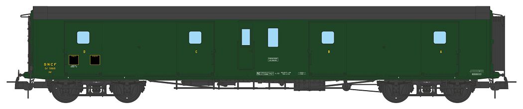 REE Modeles VB-353 SNCF Gepäckwagen 4-achs Ep.3