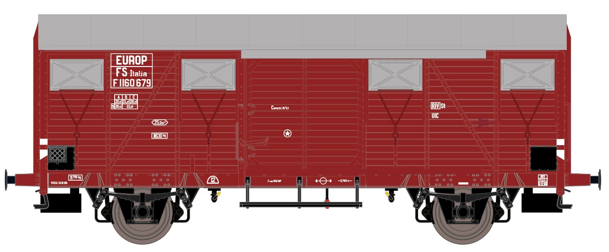 Exact-train 20957 FS gedeckter Güterwagen F/Gs Ep.3