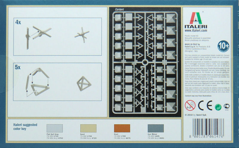 Italeri 6147 Anti Tank Obstacles - Panzersperren