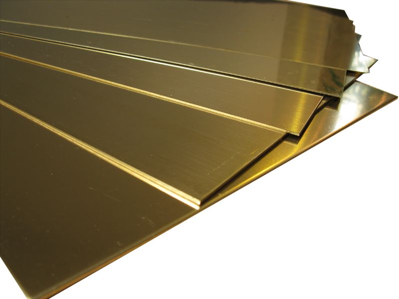 50439 Messingblech 400 mm x 200 mm x 0,5 mm