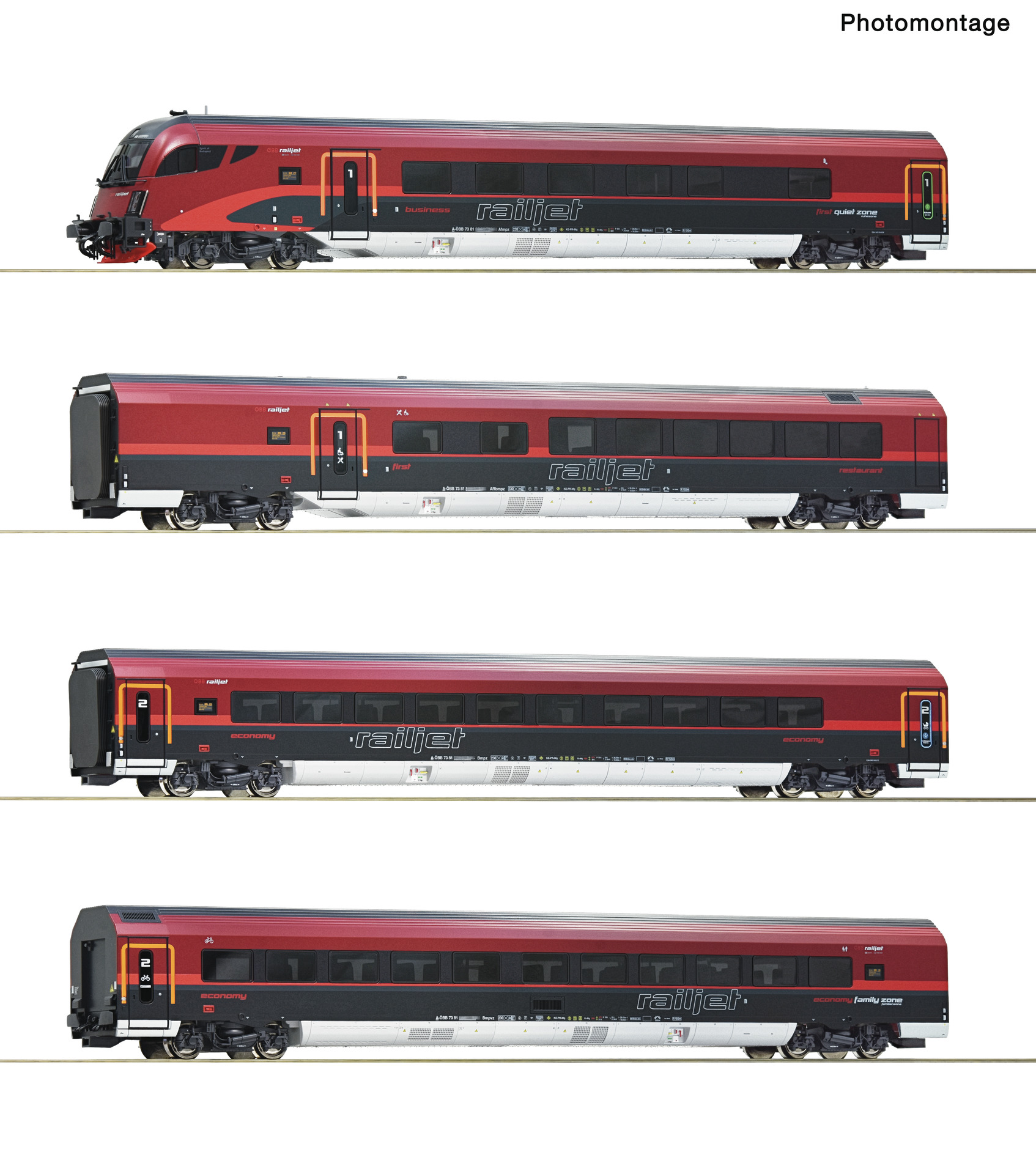6210309 ÖBB Railjet-Set 4-tlg. Ep.6