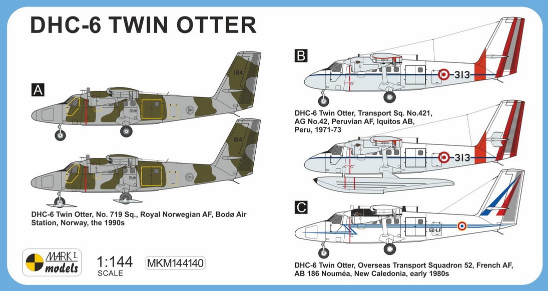 Mark 1 MKM144140 DHC-6 Twin Otter Worldwide Military Ser