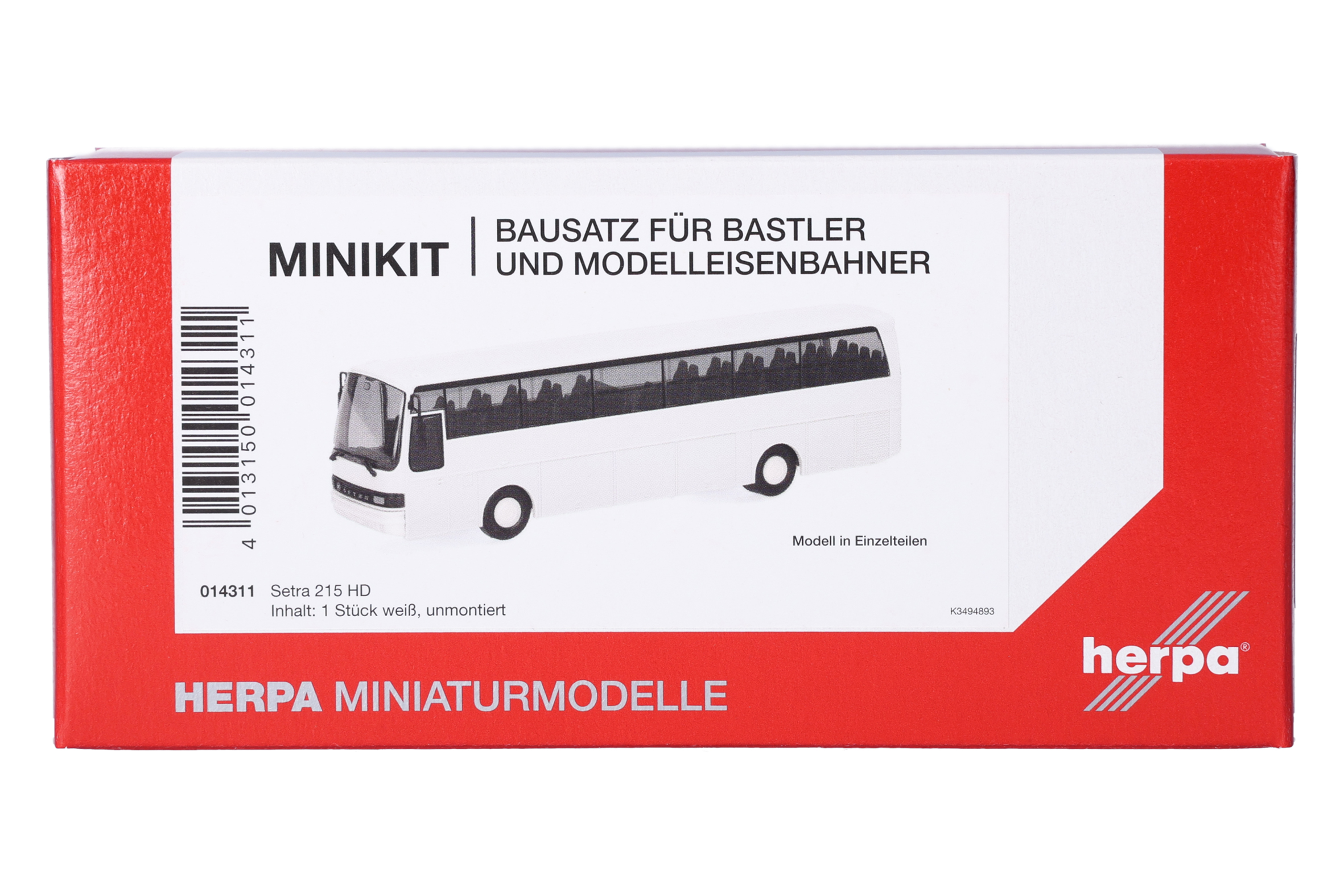 014311 MiniKit: 1x Setra S215 HD weiß