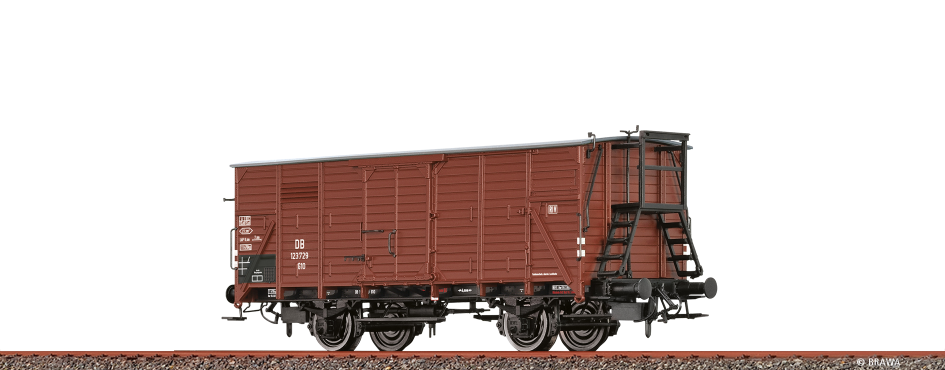 49875 DB ged. Güterwagen G10 mit Bühne Ep.3