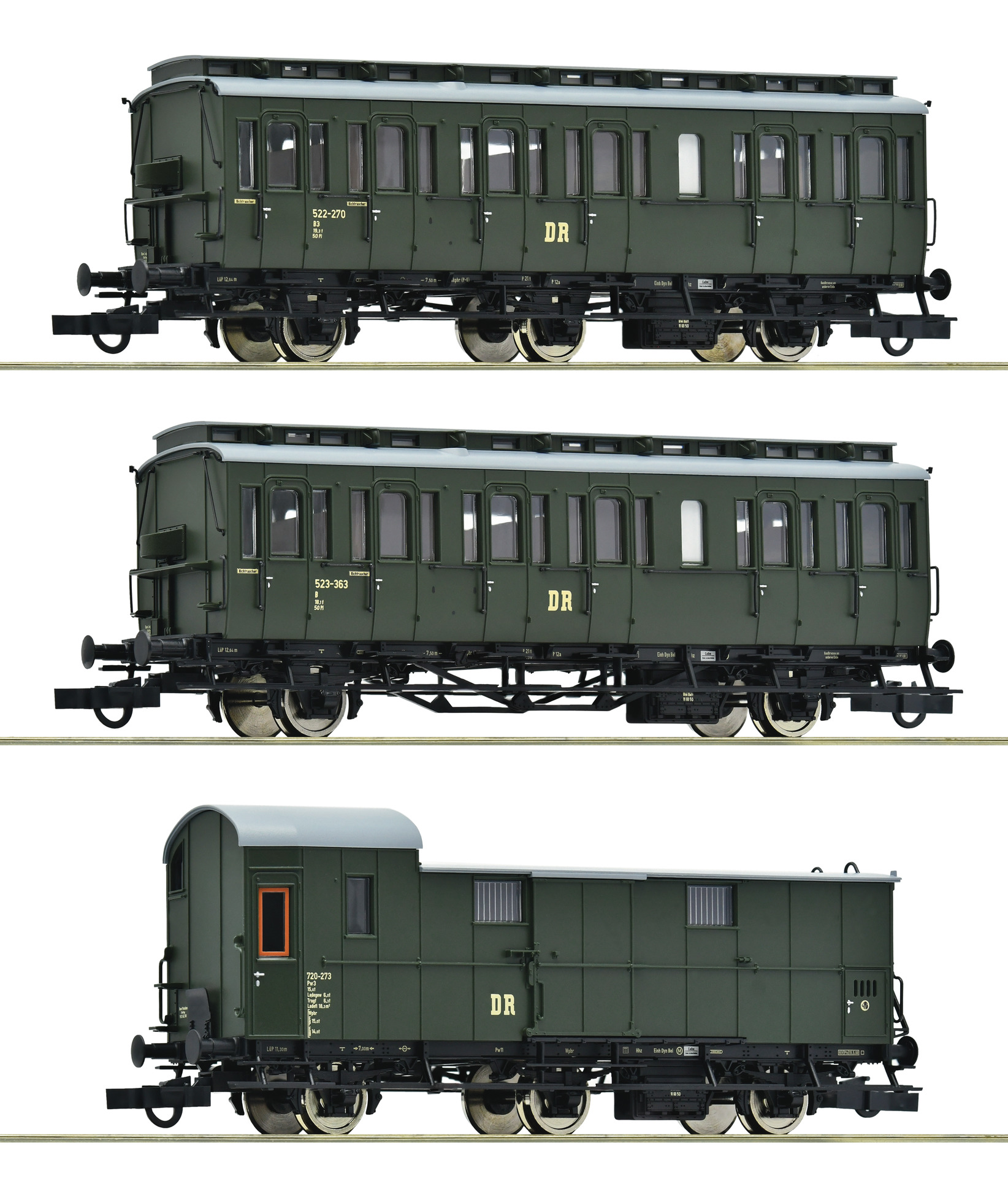 6200130 DR Personen-/Packwagen Set #1 3tlg. Ep.3